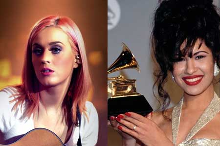 Katy Perry in KATY PERRY PART OF ME movie, Selena at Grammy Awards 1993